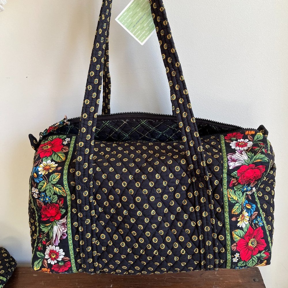 Vera Bradley duffle + makeup bag